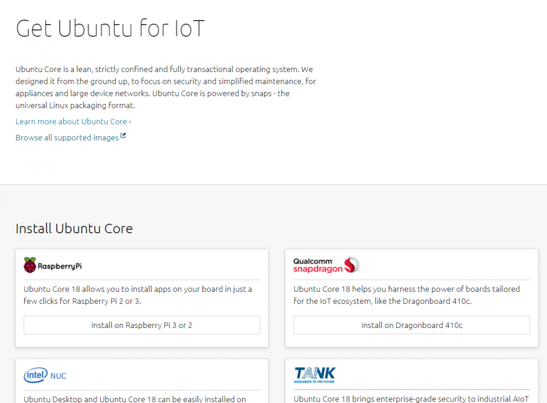 Get Ubuntu for IoT