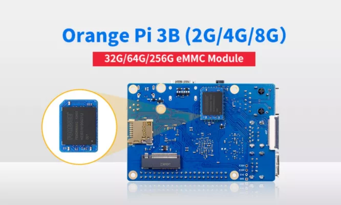 eMMC trên Orange Pi 3B